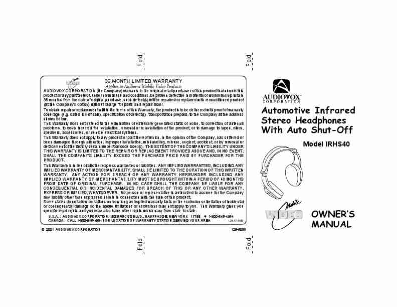 Audiovox Headphones IRHS40-page_pdf
